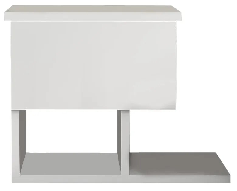 Mesa de Cabeceira Yasso – Branco – 46,8x36,8x33 cm