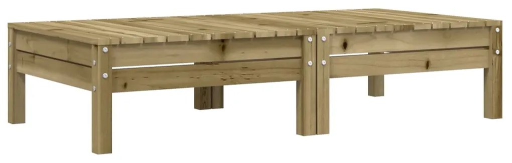 Apoios de pés p/ jardim c/ almofadões 2 pcs pinho impregnado
