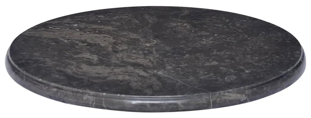 Tampo de mesa Ø50x2,5 cm mármore preto