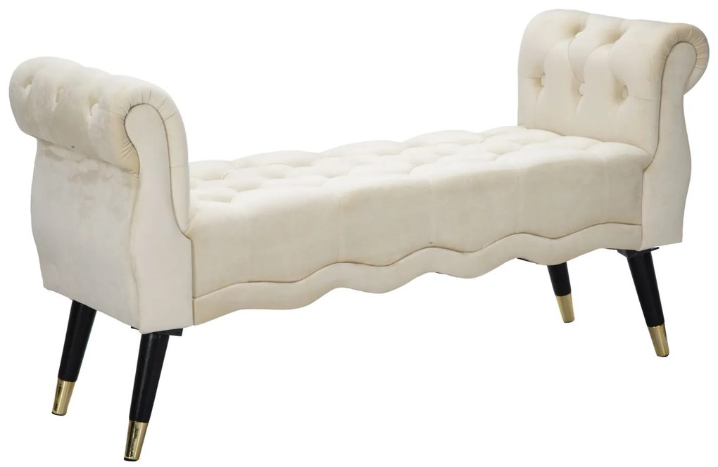 BANCO PARIS CREME/OURO CM 120X40X60