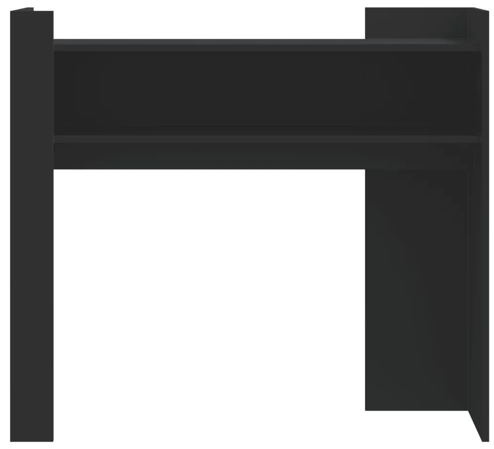 Mesa consola 100x35x90 cm derivados de madeira preto