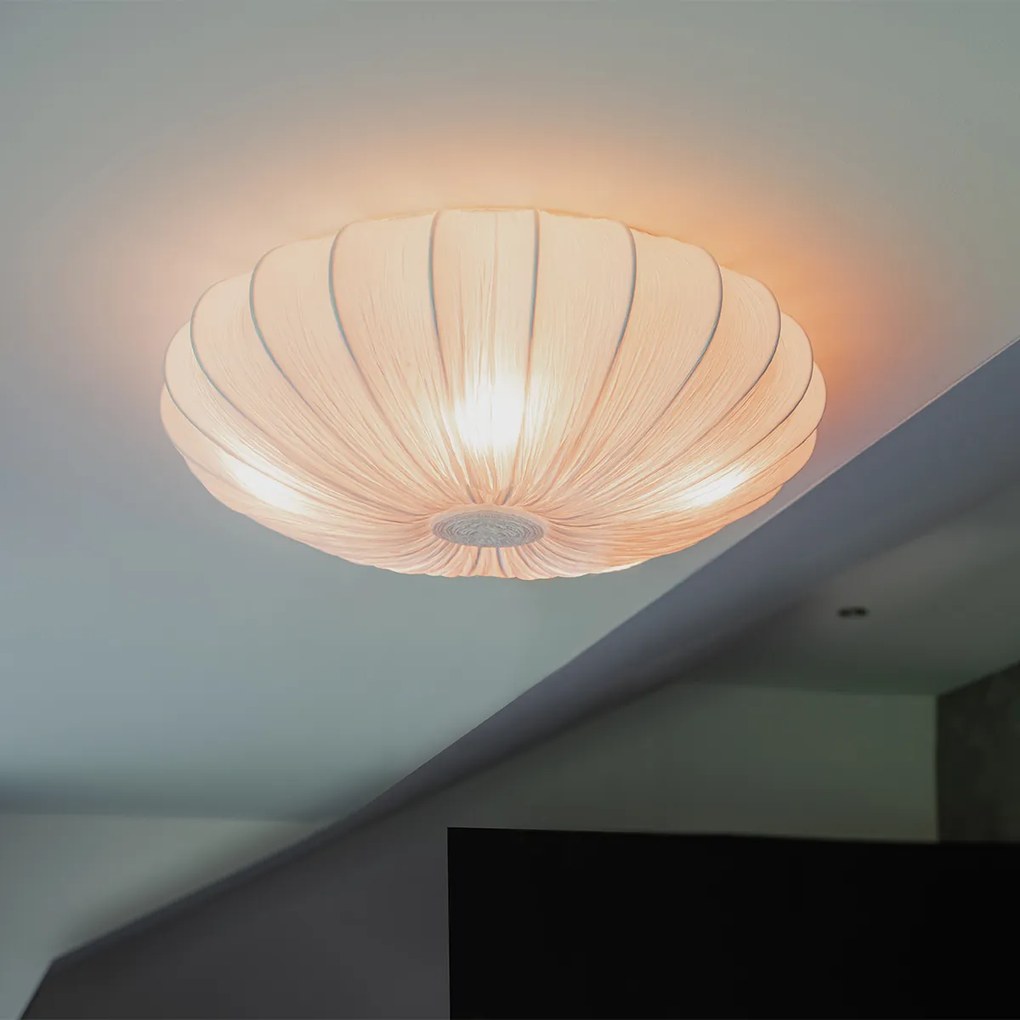 Plafond Inteligente Branco Silk 60cm 5-Luzes Incl. 5 Wifi P45 - Plu