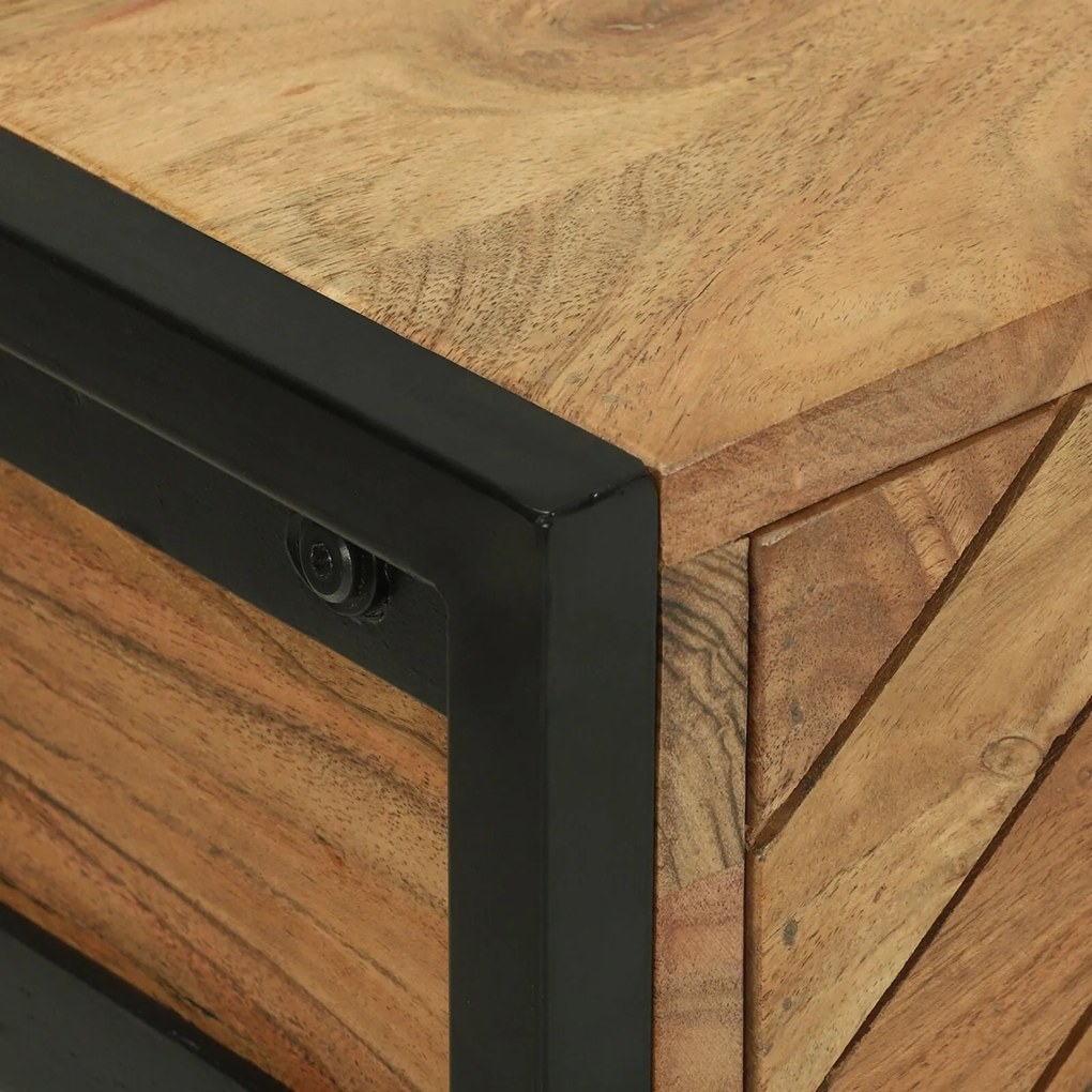 Mesa Console 90x35x75 cm Madeira Maciça Acácia