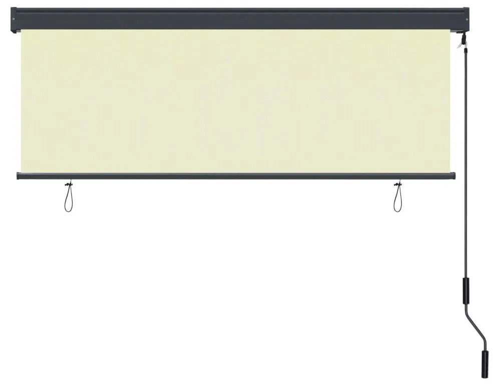 Estore de rolo para exterior 160x250 cm creme