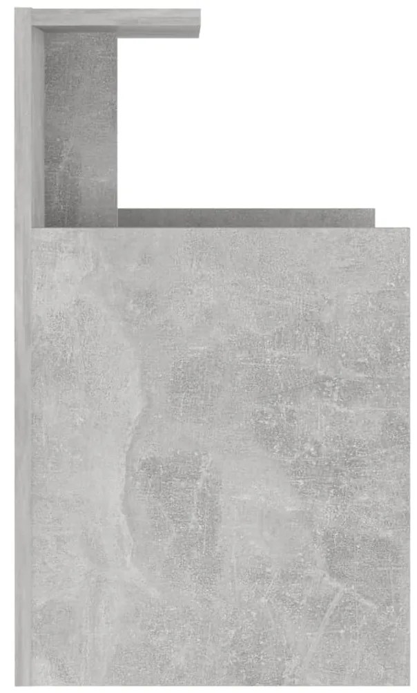 Mesas de cabeceira 2 pcs derivados de madeira cinza cimento