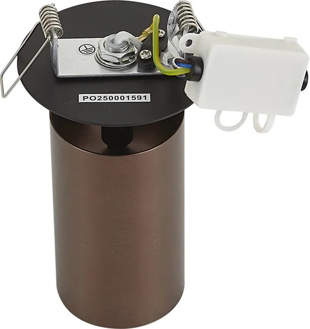 Foco embutido moderno bronze escuro GU10 50mm IP44 - Chels