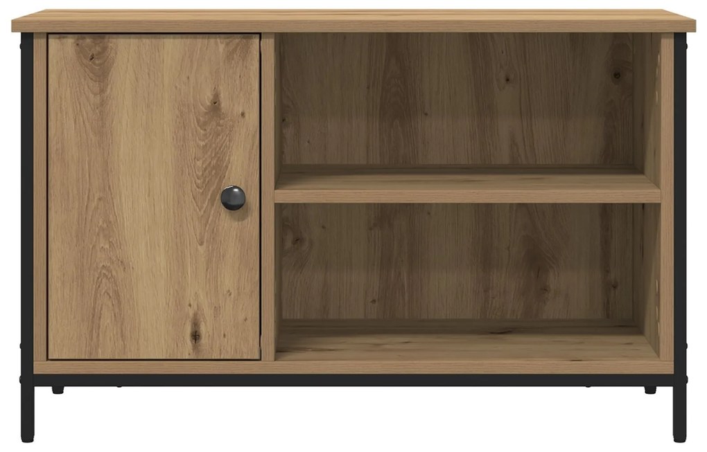 Casa de TV vidaXL Caramelo 80x40x50 cm Madeira engenheirada e Aço