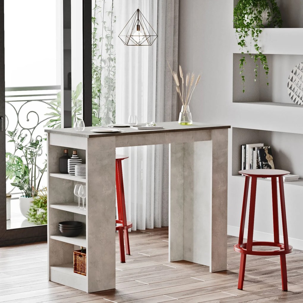 Mesa de Bar ST1 – Cinza – 120 cm x 101,8 cm x 51,6 cm
