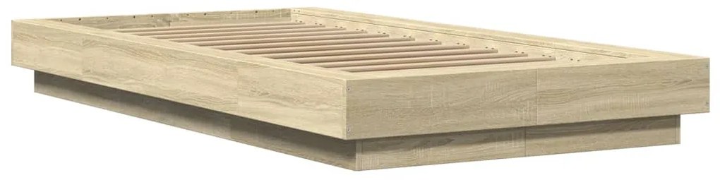 Estrutura de cama 90x190cm derivados de madeira carvalho sonoma