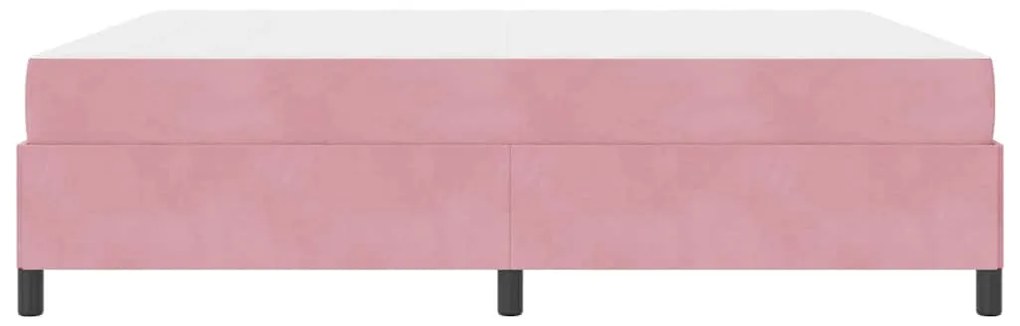 Estrutura da Cama Outros Rosa e branco 180 x 200 cm Veludo