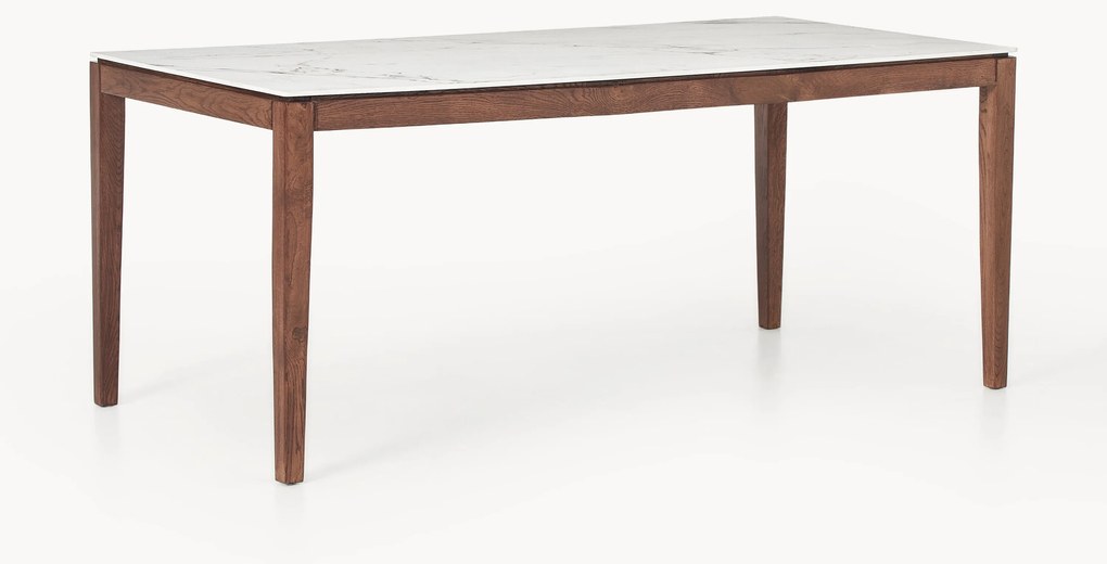 Mesa de jantar com tampo com aspeto de mármore Jackson, vários tamanhos