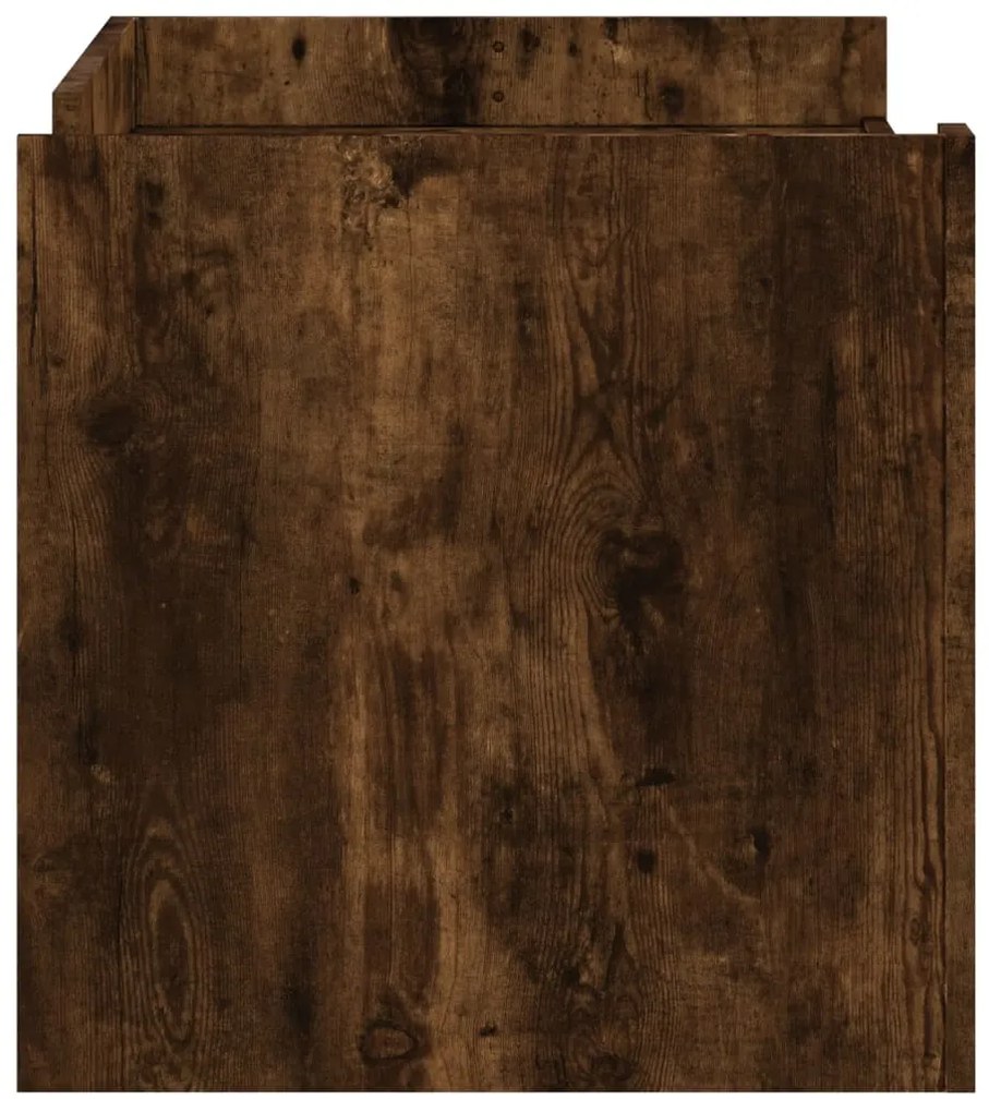 Mesa de centro 100x50x50cm derivados de madeira carvalho fumado