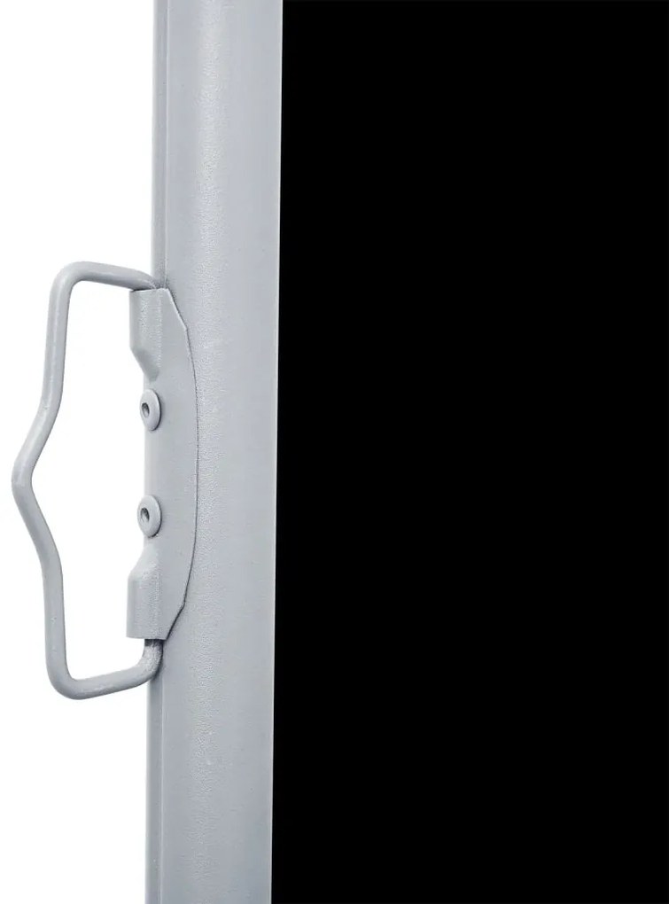 Toldo lateral retrátil 100x1000 cm preto