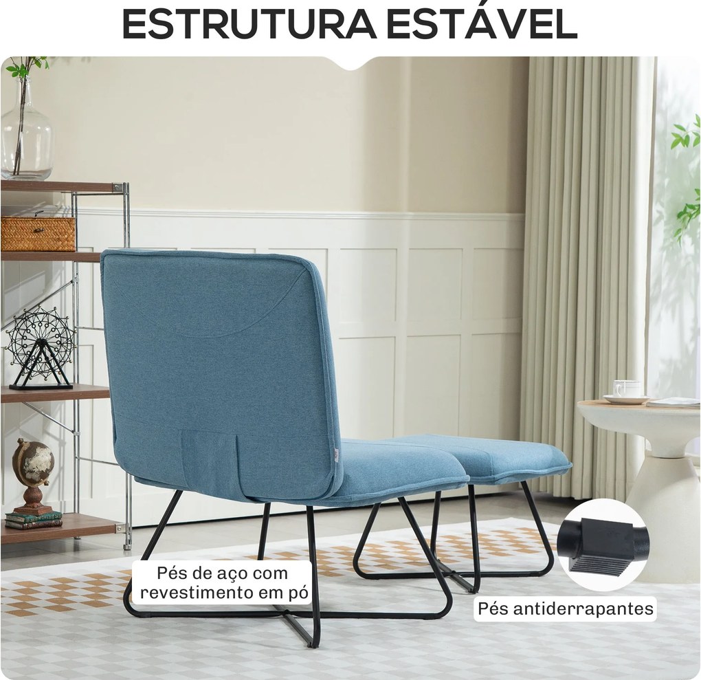 Poltrona Sala de Estar com Apoio para os Pés Poltrona Relax sem Apoio