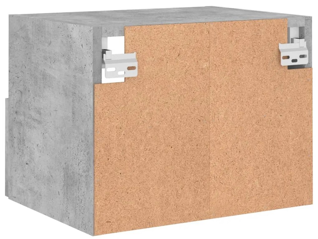 Móvel parede p/ TV 40x30x30 cm derivados madeira cinza cimento