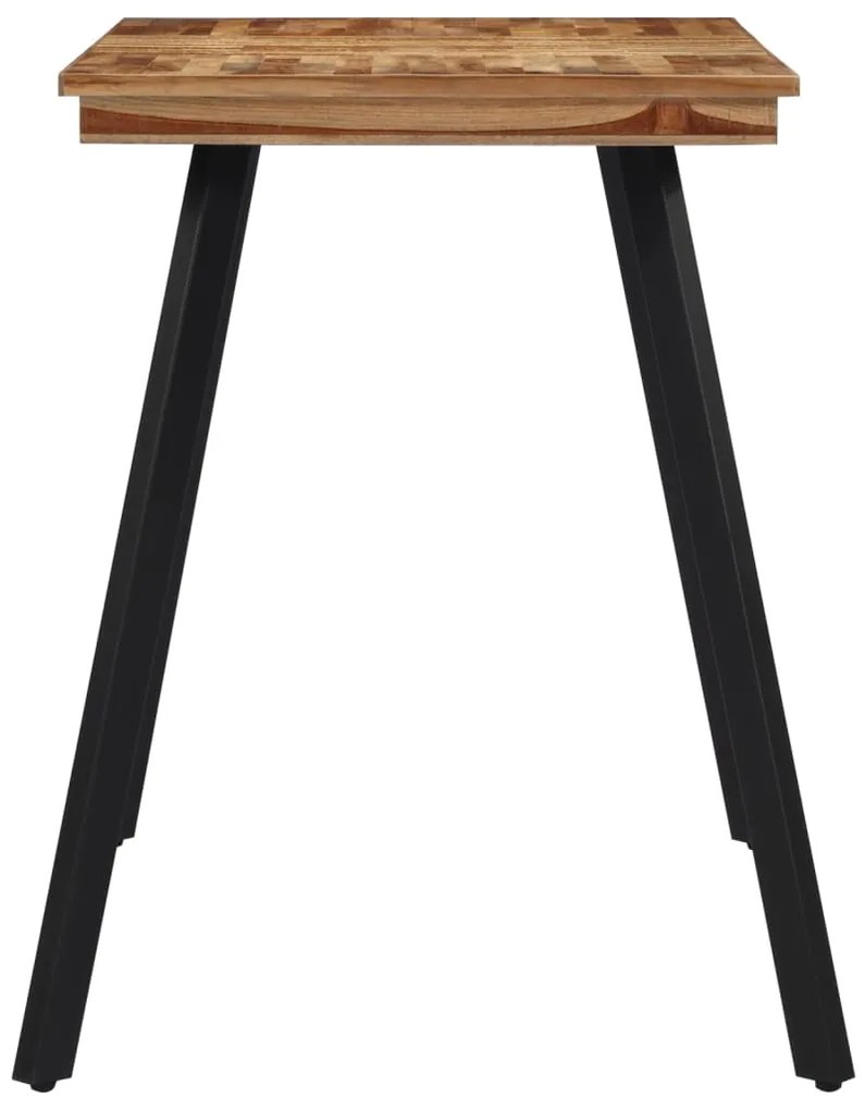 Mesa de jantar 120x62x76 cm madeira de teca maciça