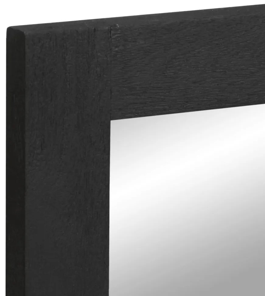 Espelho casa banho 50x70x2,5 cm derivados madeira e latão preto