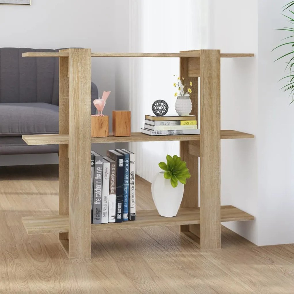 vidaXL Estante/divisória 100x30x87 cm cor carvalho sonoma