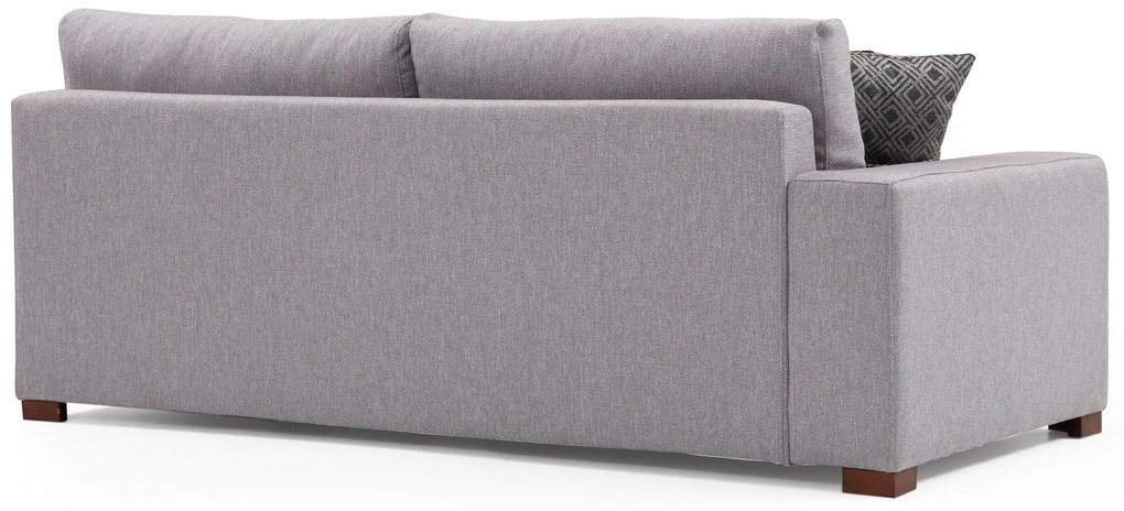 Sofá de Canto Lena – Cinzento Claro – 296 x 350 x 190 cm