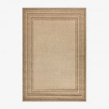 Tapete Retangular De Polipropileno Deidra Cores Naturais & 300 X 200 Cm - Sklum