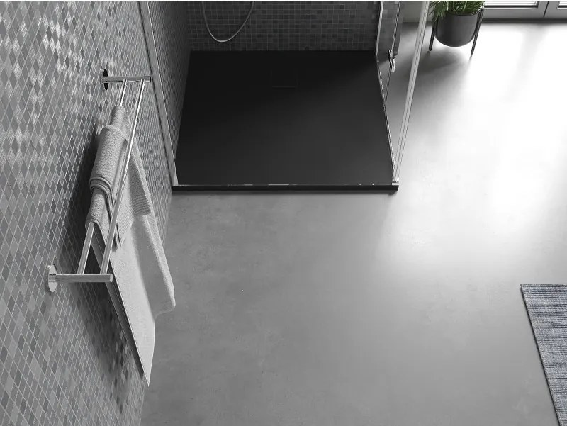 Mexen Bert base de duche quadrada SMC 90 x 90 cm, preta - 4K709090