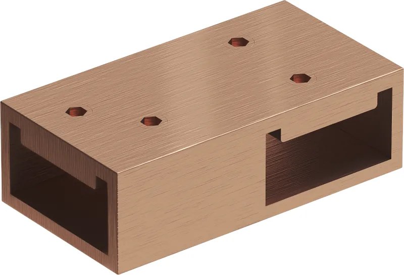 Mexen conector em T para suportes de parede, cobre escovado - 800-09-65