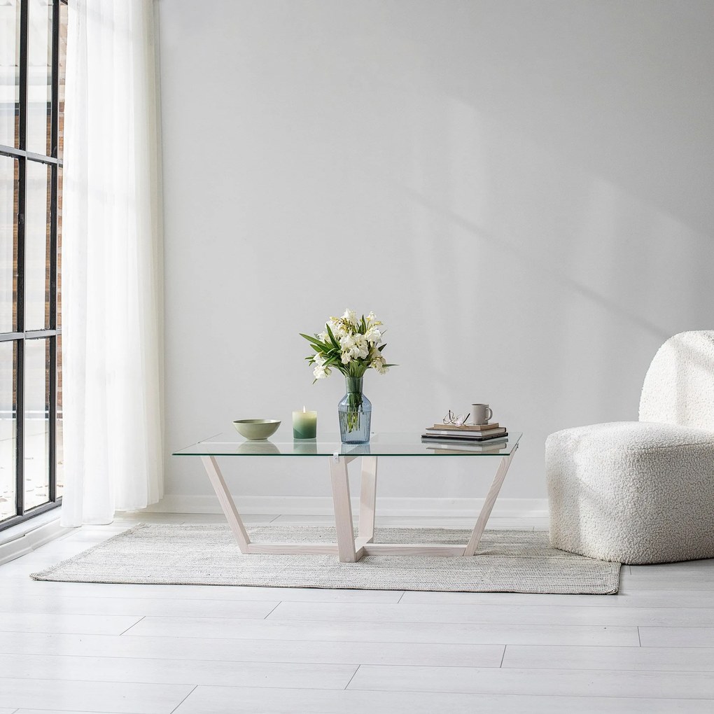 Mesa de Centro Amalfi – Branco – 105x35x65 cm
