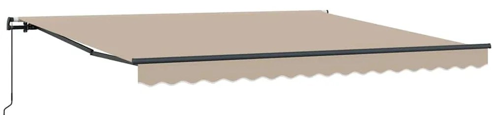 Toldo Manual Bege 400 × 350 cm Poliéster