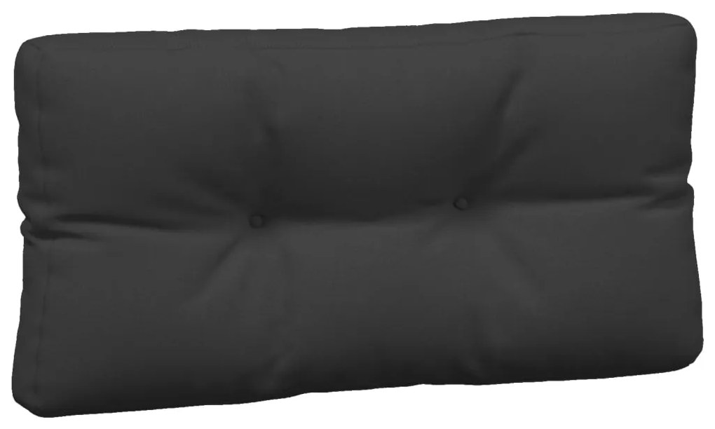 Almofadões para sofás de paletes 3 pcs tecido preto