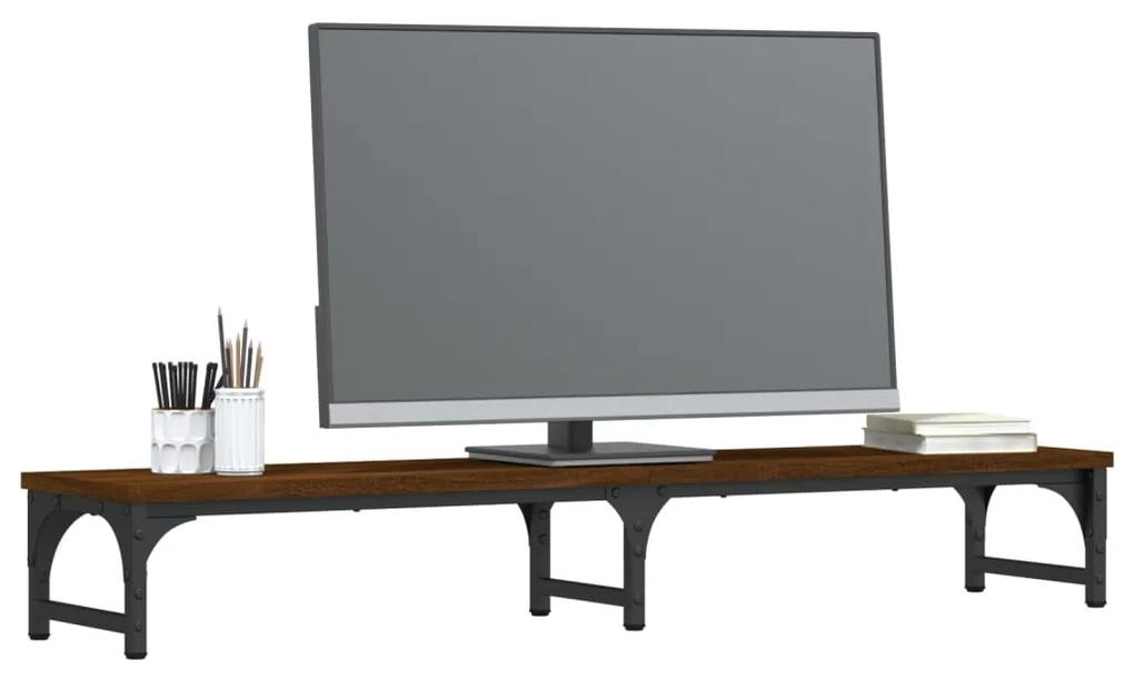 Suporte monitor 105x23x15,5 cm deriv. madeira carvalho castanho