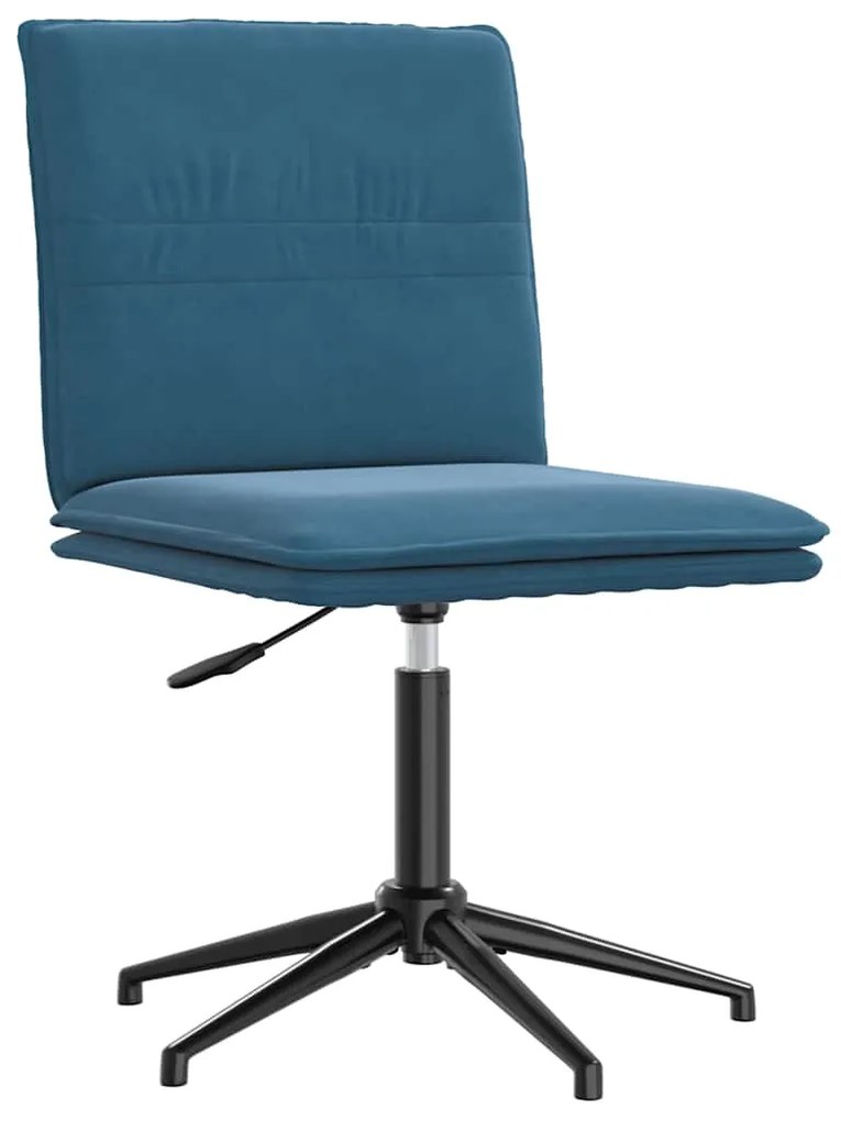Cadeiras de jantar 2 pcs veludo azul