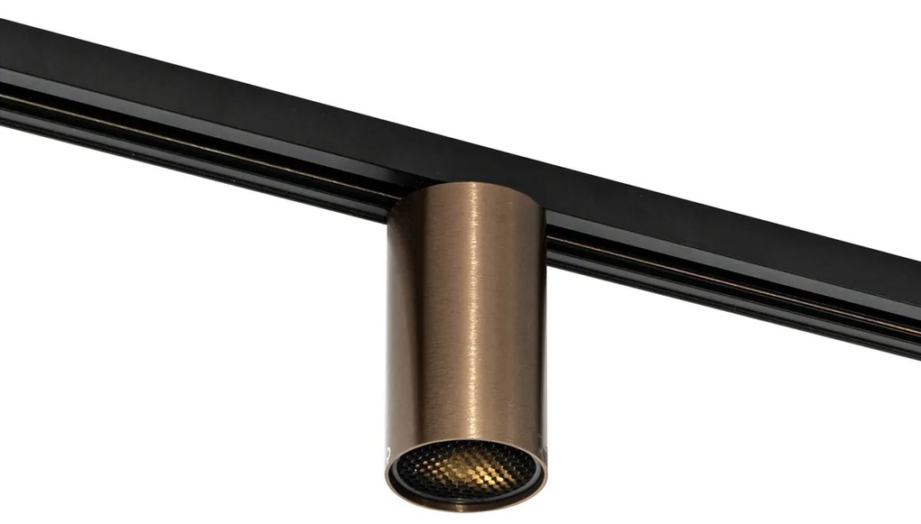 Projetores modernos em bronze escuro para sistema de trilho monofásico GU10 35mm - Iconic Ruby Honey Moderno