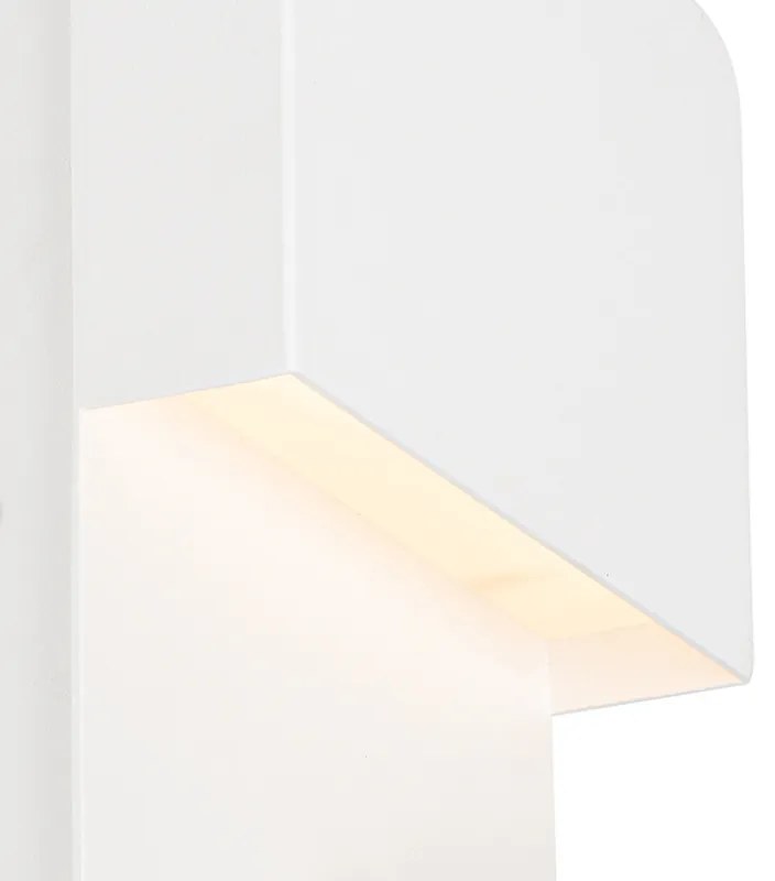 Candeeiro de Parede Branco com LED e Porta USB - Robin Moderno