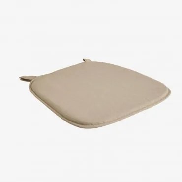 Almofada 39x39 Cm Para Banco Em Tecido Zole Tecido Castanho Areia - Sklum