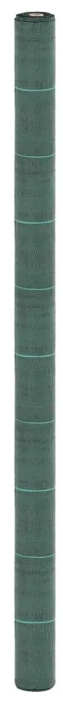 vidaXL Tela para ervas daninhas 2x50 m PP verde