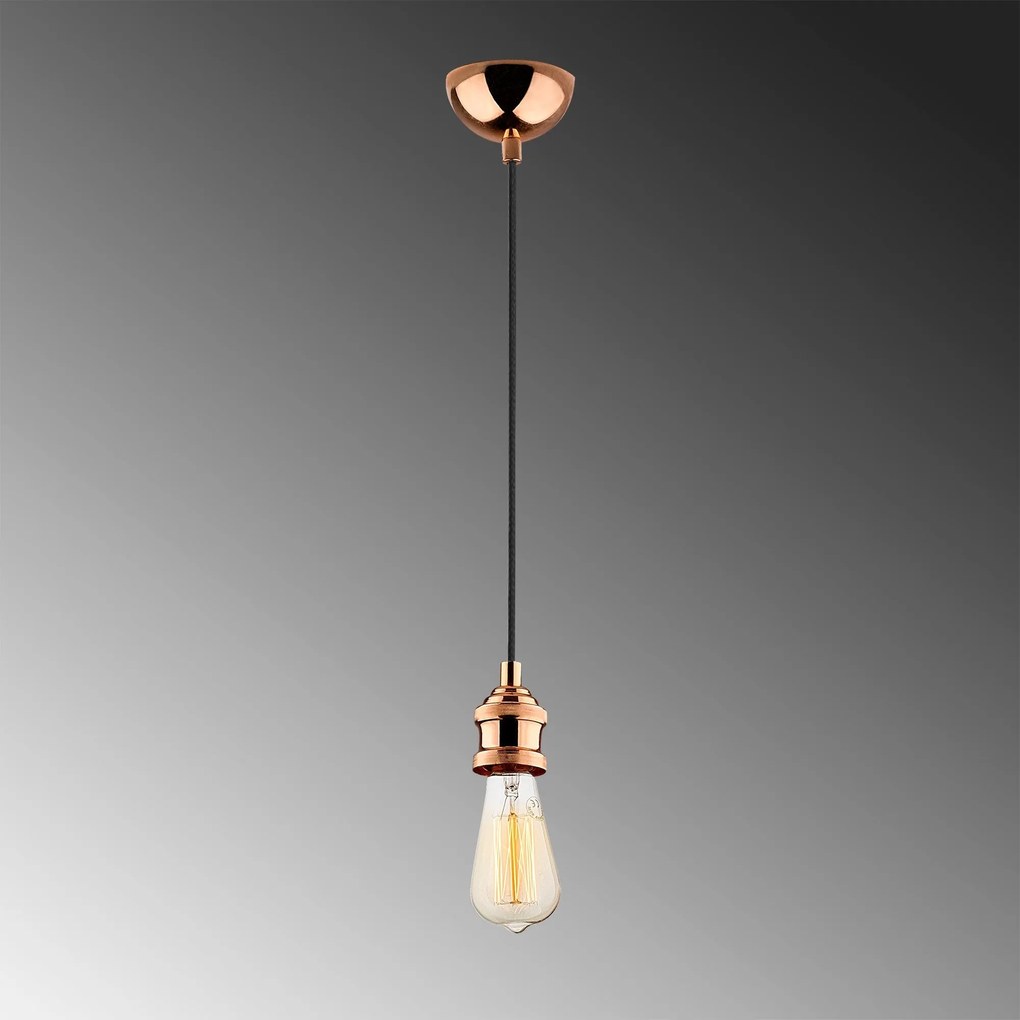 Candeeiro de Teto Kabluni – Cobre – Diâmetro 6 cm, Altura 102 cm