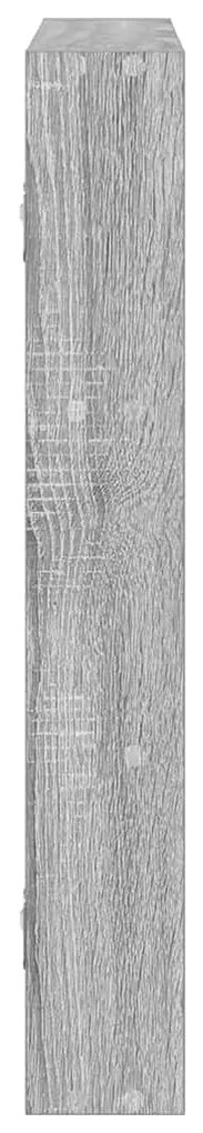 Prateleira parede 43x9x60 cm deriv. de madeira cinza sonoma