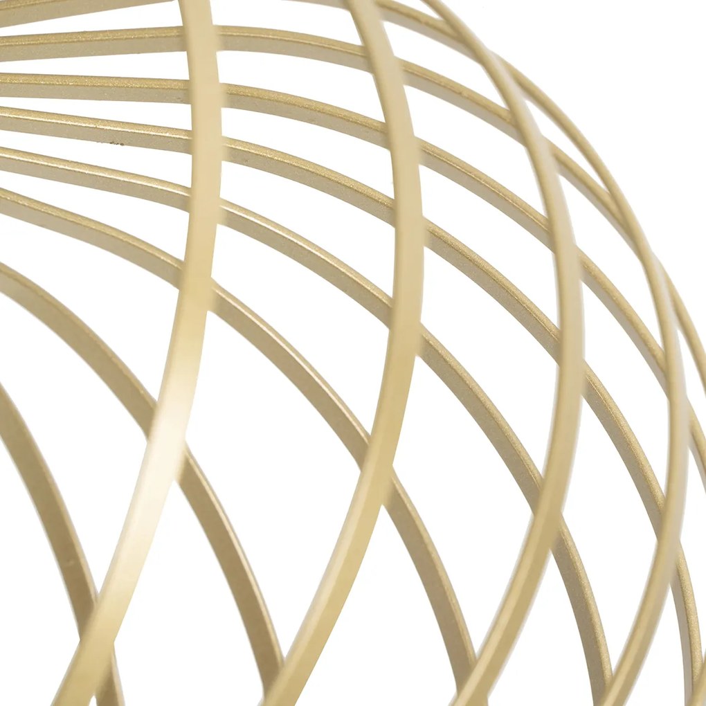 Candeeiro de teto inteligente dourado 39 cm c/ Wi-Fi G95 - Johanna