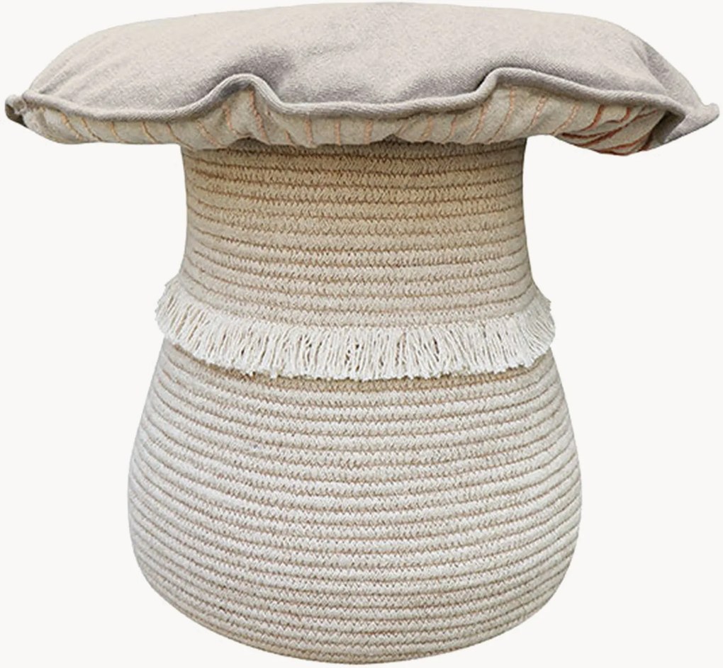 Cesto infantil com almofada Mushroom, conjunto de 2