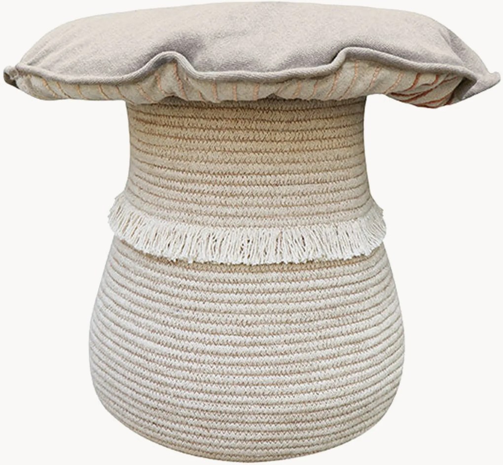 Cesto para crianças com almofada Mushroom (conjunto de 2)