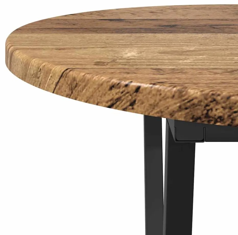 Mesa de Centro vidaXL Madeira Antiga 80x40x40,5 cm em Madeira de Engen