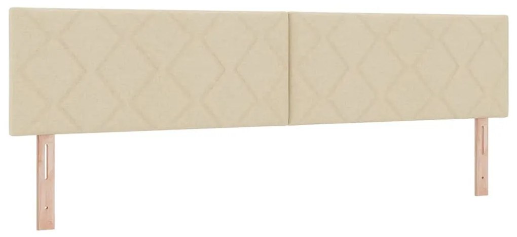 Cama Box com Colchão Creme, 200 x 200 cm, Tecido