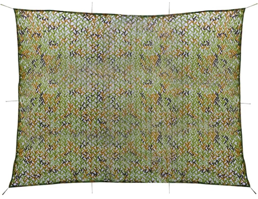 vidaXL Rede de camuflagem com saco de armazenamento 3x4 m