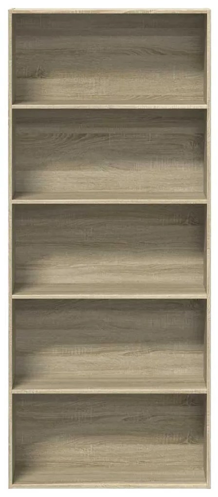 Estante 80x30x189 cm derivados de madeira cor carvalho