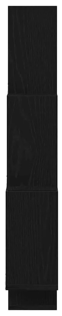 Armário de parede vidaXL em carvalho preto 78x15x92 cm em madeira reve