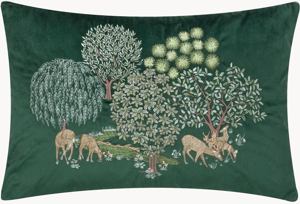 Almofada em veludo jacquard The Brook