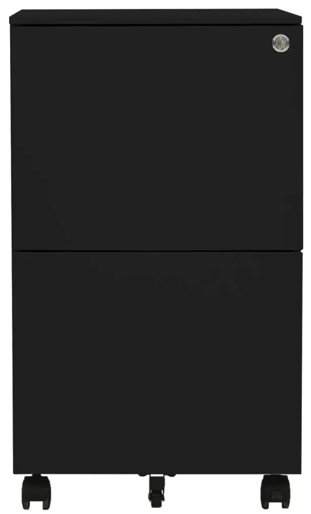 Arquivador móvel aço 39x45x67 cm preto