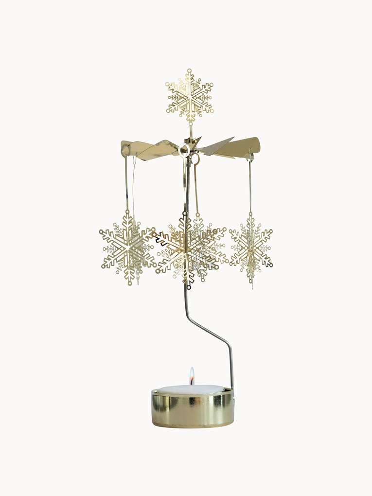 Suporte para velas giratório de Natal Snowstar