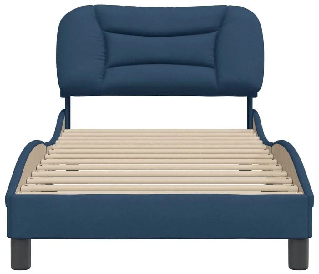 Estrutura de cama sem colchão 80x200 cm azul