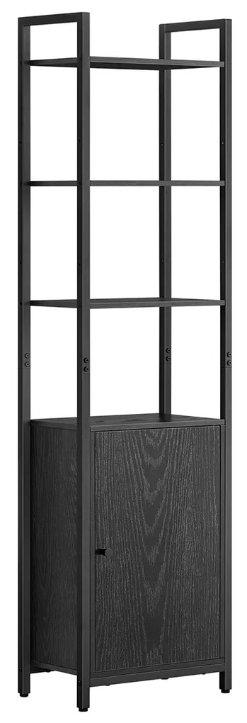 Estante de sala minimalista e elegante 24 x 40 x 159,5 cm Preto